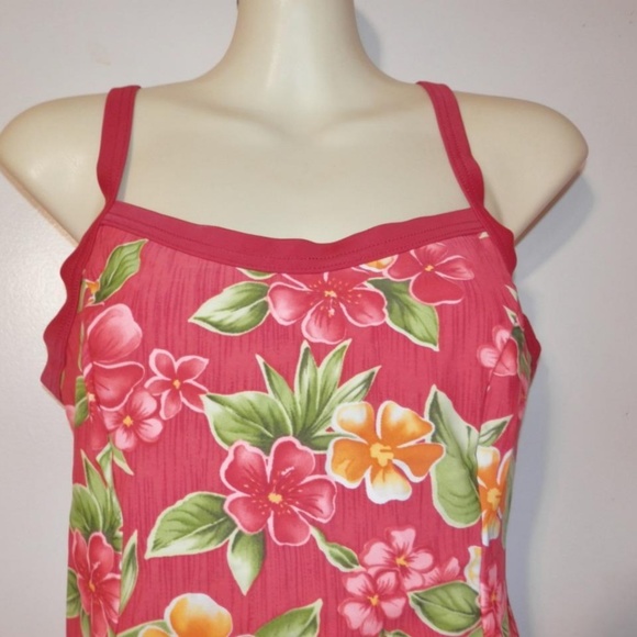 Christina 12/34 Tankini Swim TOP  Red Underwire - Picture 2 of 6